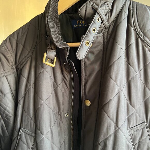 RL Corduroy Trim Quilted Jacket - Picture 3 of 11